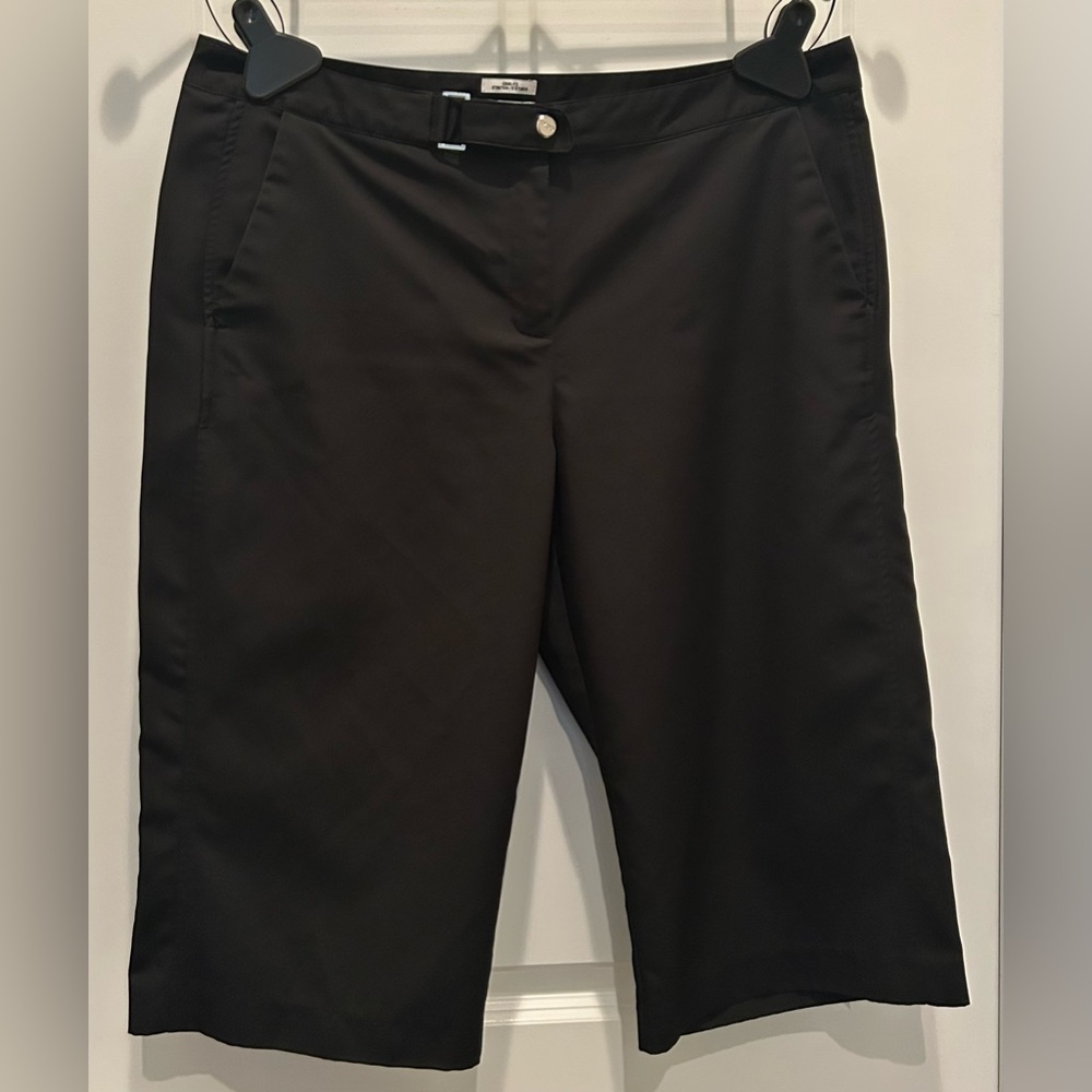 Preowned•IZOD PerformX Cool FX Technology Black Stretch Golf Capri•Size 14
